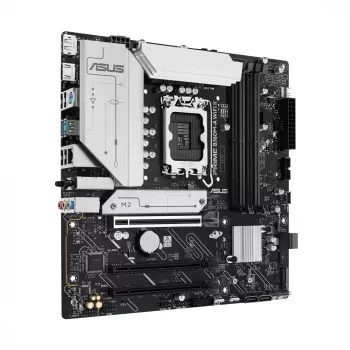 ASUS PRIME B760M-A WIFI II Mainboard, micro ATX, Intel B760, LGA 1700, DDR5, 4 DIMM-Steckplätze, bis zu 256 GB, Wi-Fi 6E, 2,5Gb Ethernet