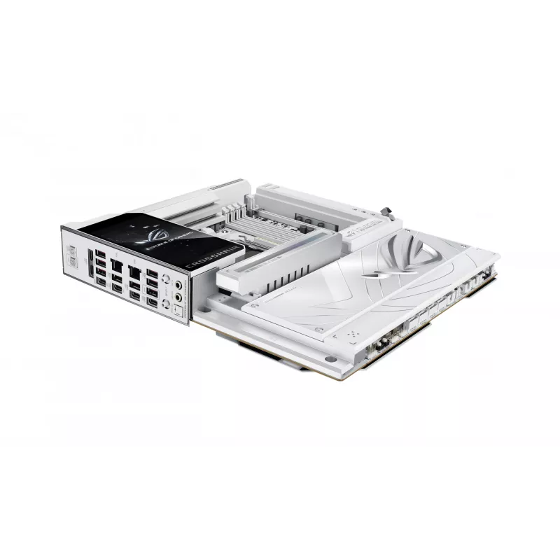 Motherboard ASUS ROG CROSSHAIR X870E GLACIAL — AMD X870E, Sockel AM5, E-ATX, DDR5, bis zu 256 GB, Wi‑Fi 7, 10Gb Ethernet