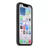 Silikonhülle mit MagSafe für Apple iPhone 17e — Schwarz, Silikon & Mikrofaser, 6,1 Zoll
