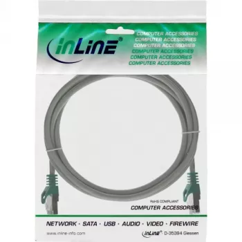 InLine Crossover PC-zu-PC Patchkabel SF/UTP Cat.5e grau 0,3 m
