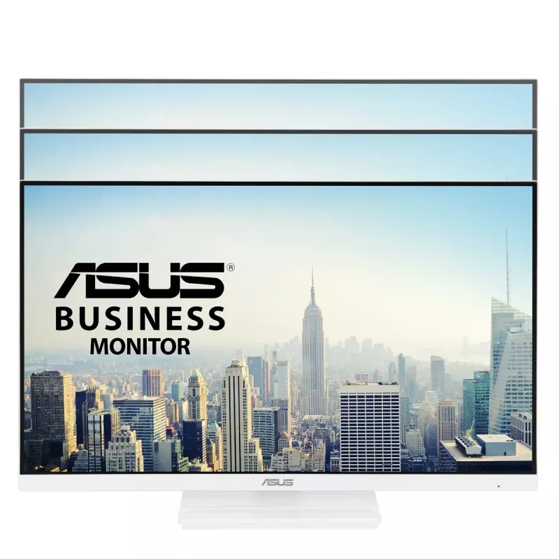 27 Zoll ASUS VA279QGS-W LCD-Monitor, 1920x1080 Full HD, IPS, 1 ms, 350 cd/m², USB 3.2 Hub, Lautsprecher, VESA, höhenverstellbar, weiß