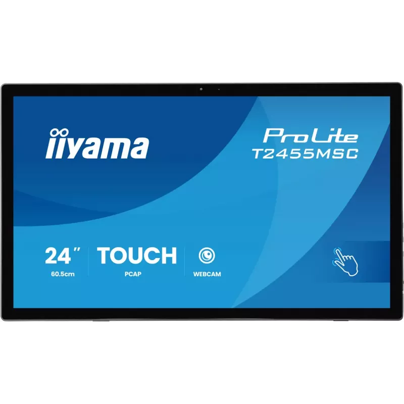 Touch-Bedienpanel IIYAMA T2455MSC-B2 23,8 Zoll IPS 1920×1080, Lautsprecher, VESA, schwarz