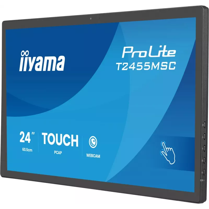 Touch-Bedienpanel IIYAMA T2455MSC-B2 23,8 Zoll IPS 1920×1080, Lautsprecher, VESA, schwarz