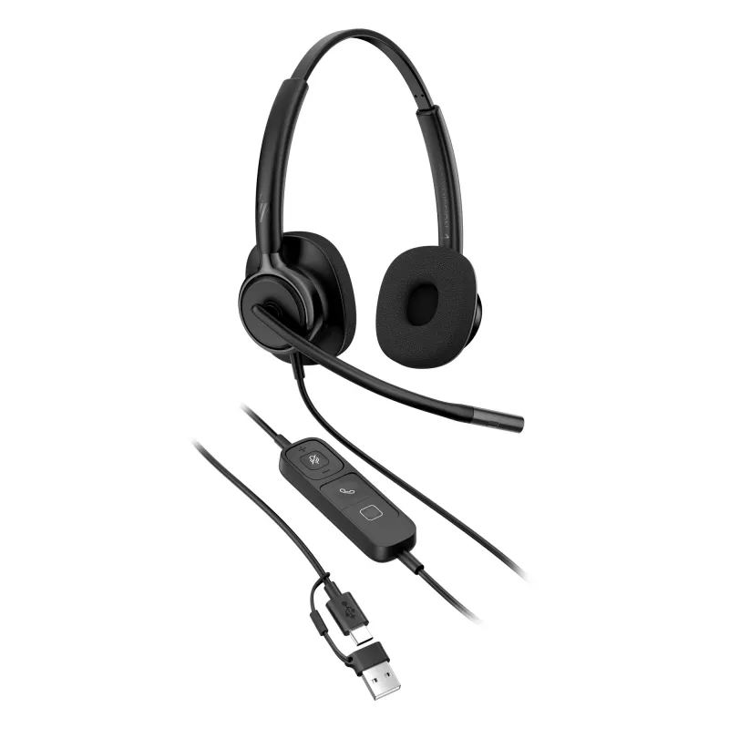 Kabelgebundenes Stereo-Headset HP Poly Mission 425 Classic USB, Over-Ear, 126 g