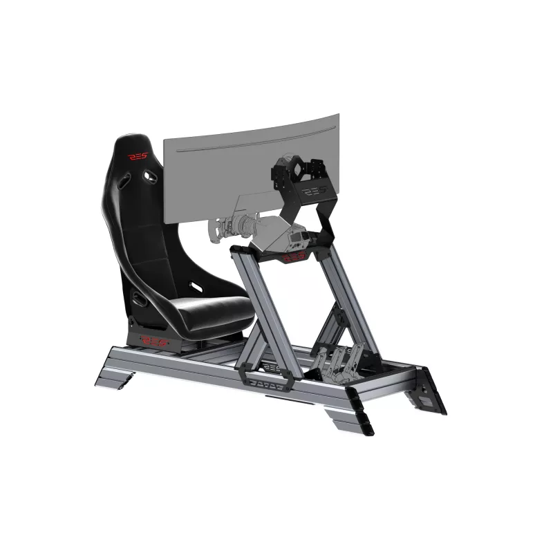 Res-Tech SMART COCKPIT + GT SITZ (BUNDLE), Racing-Cockpit, Schwarz, Grau, Acrylnitril-Butadien-Styrol (ABS), Aluminium, 52 kg, Italien