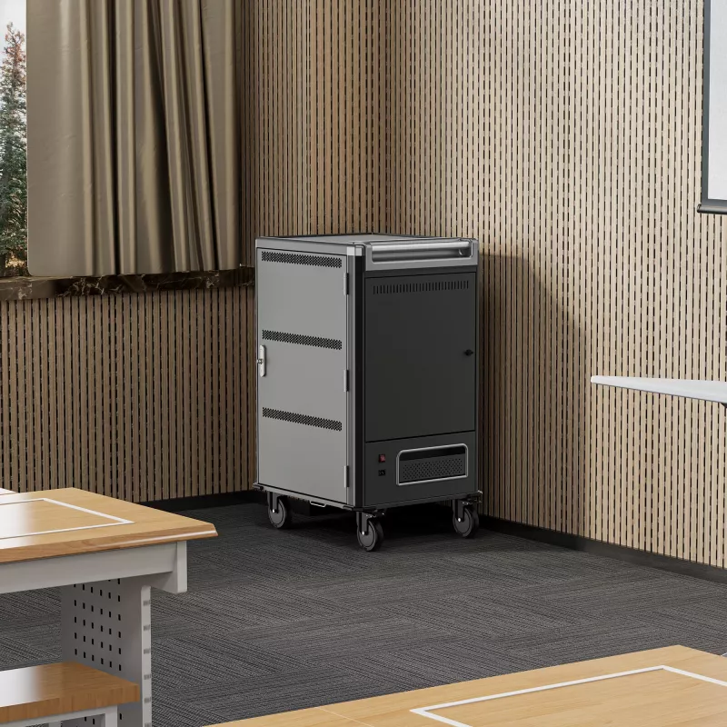 Ewent EW1701 Wagen/Schrank für tragbare Geräte Tragbarer Geräteschrank Schwarz, Grau