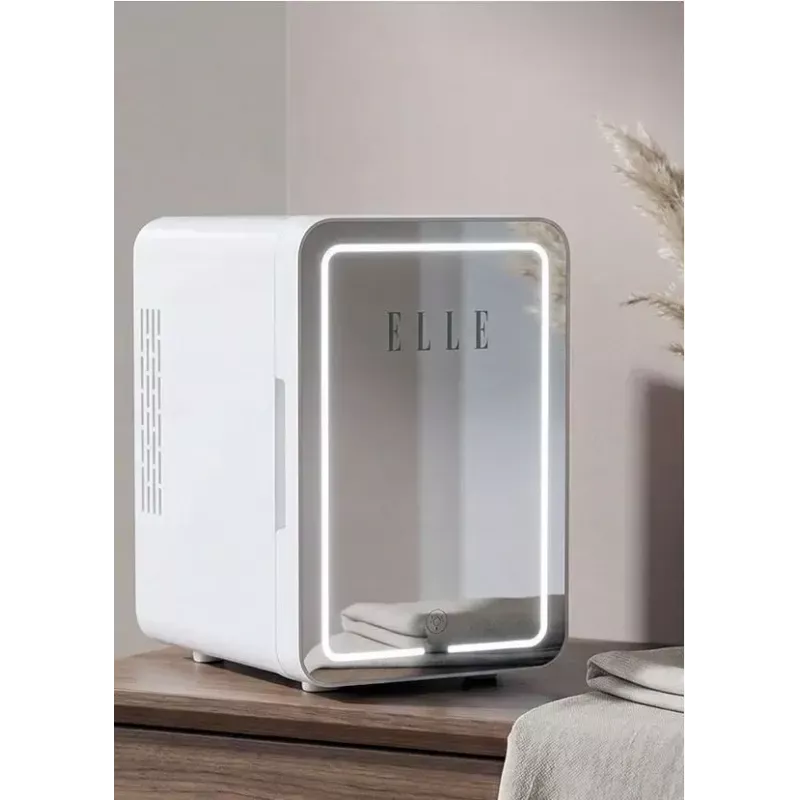 Minikühlschrank mit LED-Schminkspiegel Elle ESDAF01WHEU 6 L weiß