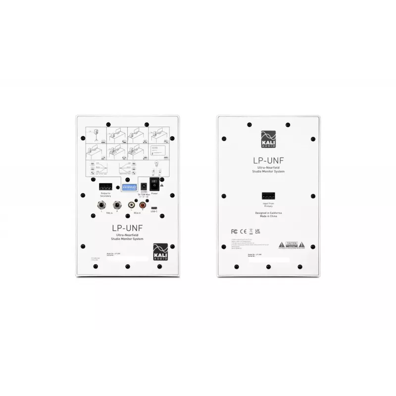 Nahfeld-Monitorständer Kali Audio LP-UNF WH für Studio-/Desktop-Monitore, weiß, mit Bluetooth