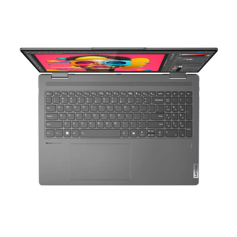 Lenovo Yoga 7 2-in-1 16IML9 Intel Core Ultra 7 155U Hybrid (2-in-1) 40,6 cm (16 Zoll) Touchscreen WUXGA 16 GB LPDDR5x-SDRAM 1 TB SSD Wi-Fi 6E (802.11ax) Windows 11 Home US English Grau