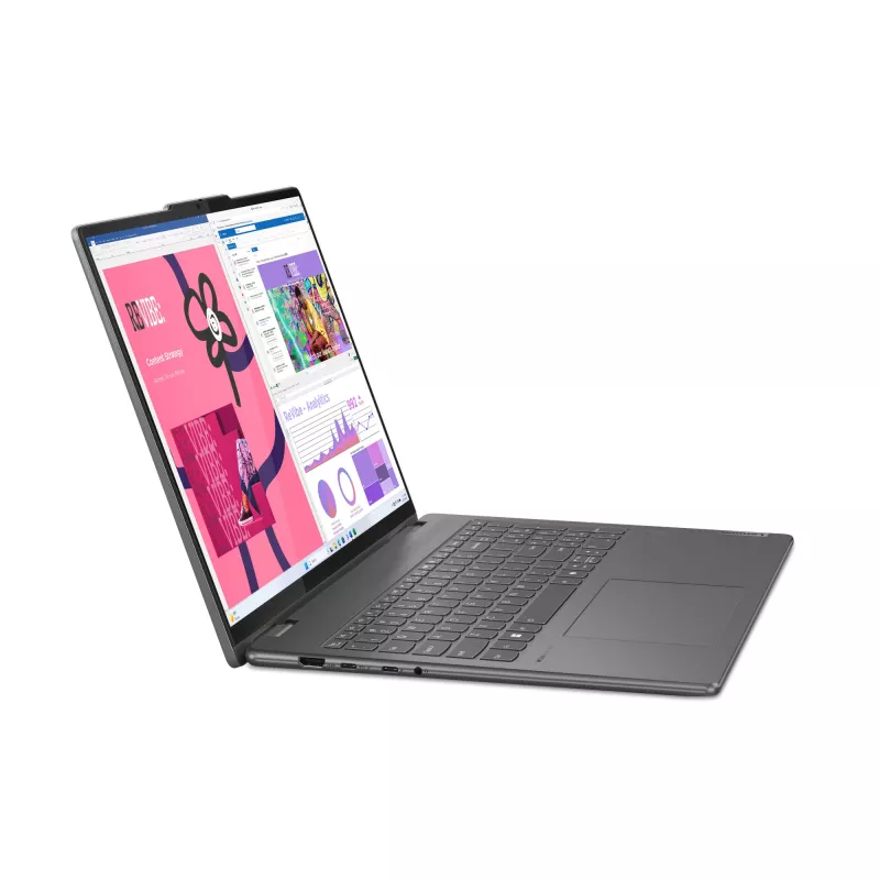 Lenovo Yoga 7 2-in-1 16IML9 Intel Core Ultra 7 155U Hybrid (2-in-1) 40,6 cm (16 Zoll) Touchscreen WUXGA 16 GB LPDDR5x-SDRAM 1 TB SSD Wi-Fi 6E (802.11ax) Windows 11 Home US English Grau
