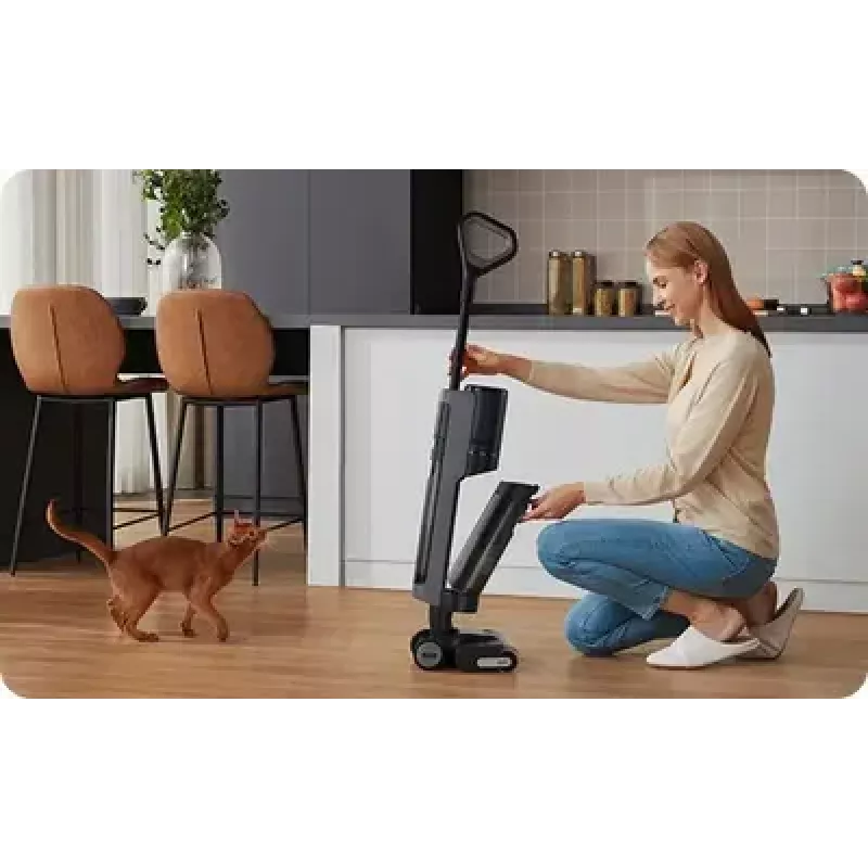 Kabelloser Staubsauger Dreame H13 Pro, Schwarz – tragbarer Stabstaubsauger, wiederaufladbar