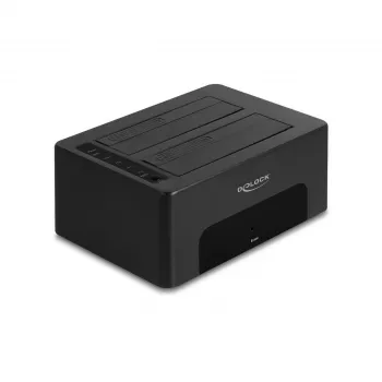 HDD/SSD-Gehäuse DeLOCK 64187 Schwarz 2,5/3,5 Zoll 5 Gbit/s