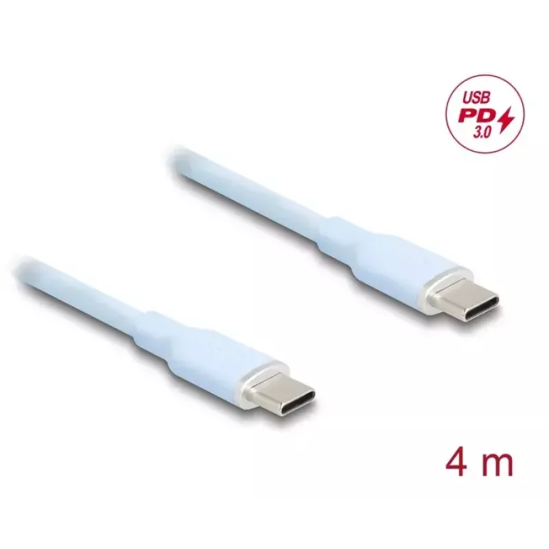 DeLOCK USB-Kabel USB 2.0 4 m USB-C Blau 81236