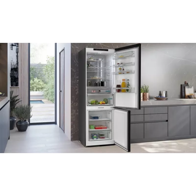 Siemens iQ500 KG49N4XAF Kühl-Gefrierkombination Freistehend 440 L Schwarz