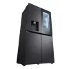 LG InstaView GMG960EVJE Side-by-Side-Kühlschrank Freistehend 638 L Schwarz