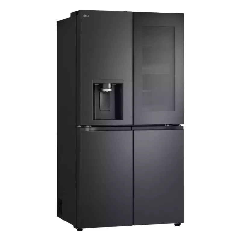 LG InstaView GMG960EVJE Side-by-Side-Kühlschrank Freistehend 638 L Schwarz