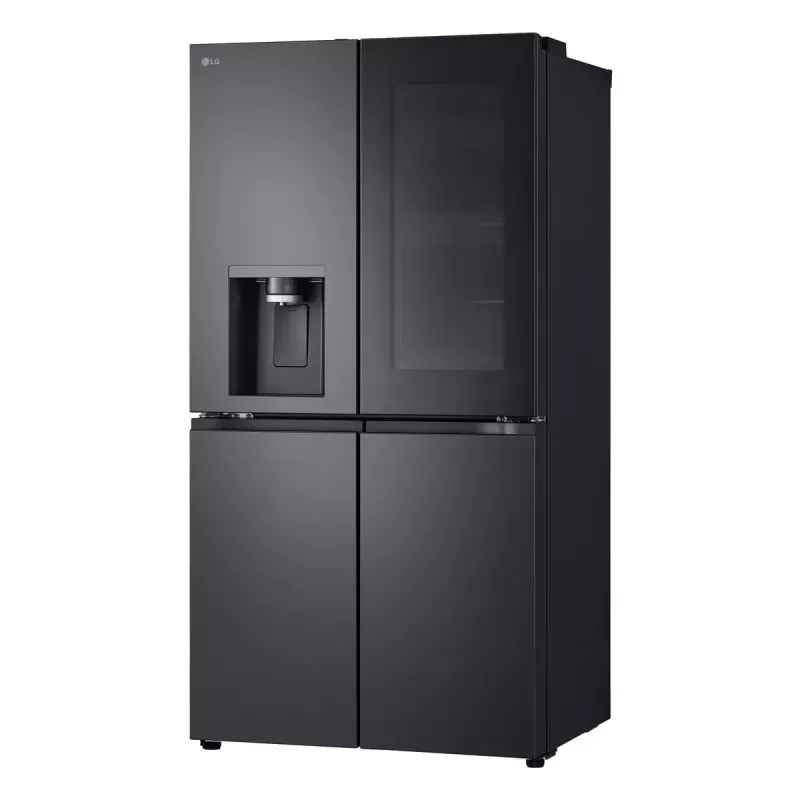 LG InstaView GMG960EVJE Side-by-Side-Kühlschrank Freistehend 638 L Schwarz