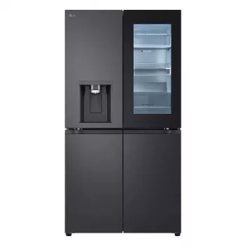 LG InstaView GMG960EVJE Side-by-Side-Kühlschrank Freistehend 638 L Schwarz