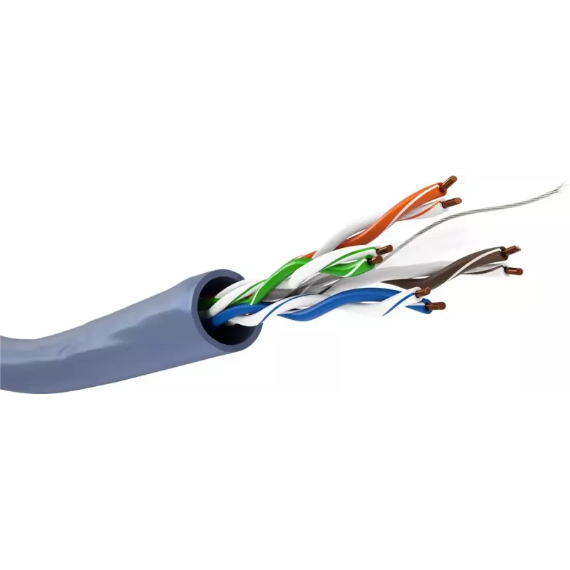 Netzwerkkabel GOOBAY 96096 Cat6a U/UTP auf Rolle, 100 m, blau