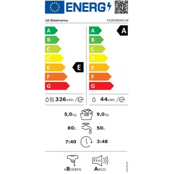 Waschtrockner LG F2DR5S09A1W 5 kg