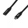 USB-C 40Gbps Verlängerungskabel 1 m — club 3d, USB C auf USB C, Schwarz