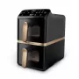 Philips 4000 Series Dual Stack Airfryer Vertikaler Korb 10L Standgerät 2750 W Heißluftfritteuse Schwarz
