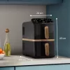 Philips 4000 Series Dual Stack Airfryer Vertikaler Korb 10L Standgerät 2750 W Heißluftfritteuse Schwarz