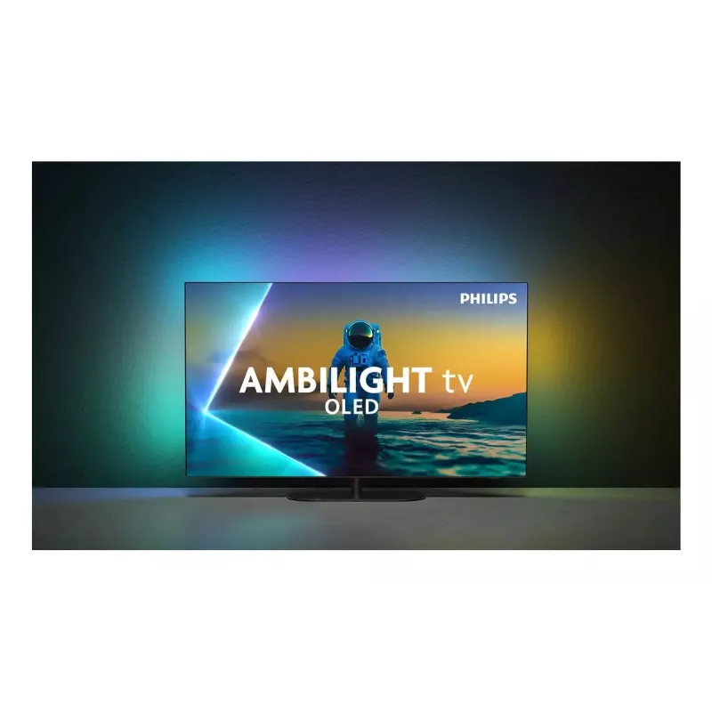 Philips Ambilight 55OLED810/12 TV 139,7 cm (55 Zoll) 4K Ultra HD Smart-TV Wi-Fi Grau