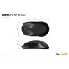 be quiet Dark Perk | Ergo Maus Gaming Rechtshänder RF Wireless + USB Typ-C Optisch 32000 DPI
