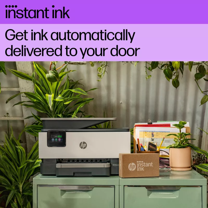 HP OfficeJet Pro 9122e Wireless All-in-One Color Printer, Instant Ink; Two-sided printing