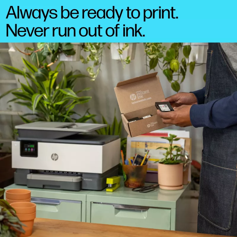 HP OfficeJet Pro 9122e Wireless All-in-One Color Printer, Instant Ink; Two-sided printing