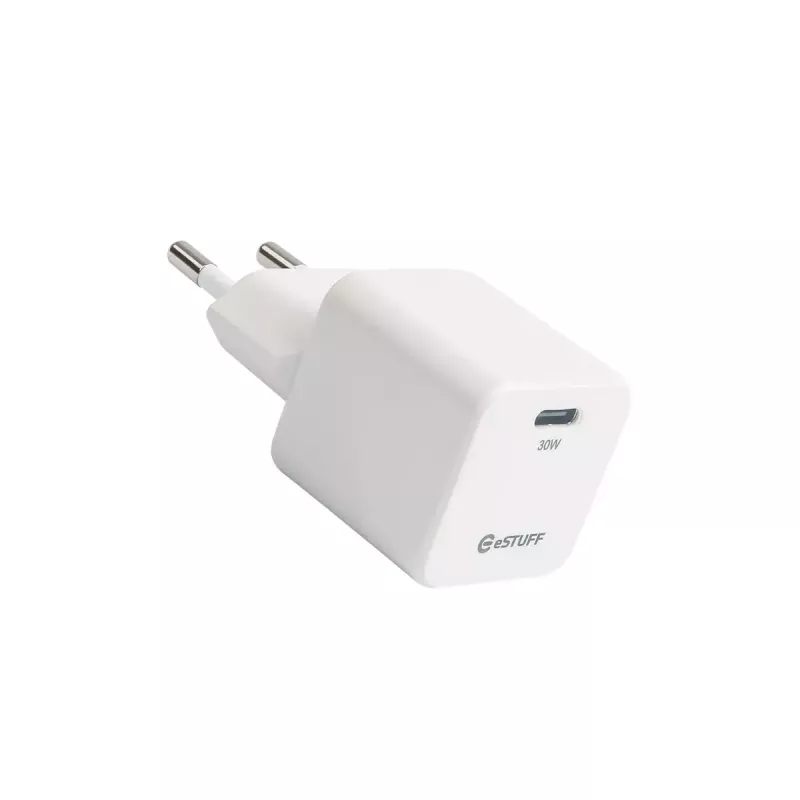 eSTUFF ES637027-BULK Ladegerät für Mobilgeräte Smartphone Weiß AC Schnellladung Innenbereich