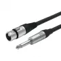Vivolink PROAUDXLRFJACK6 Audiokabel 6 m XLR 6,35 mm Schwarz