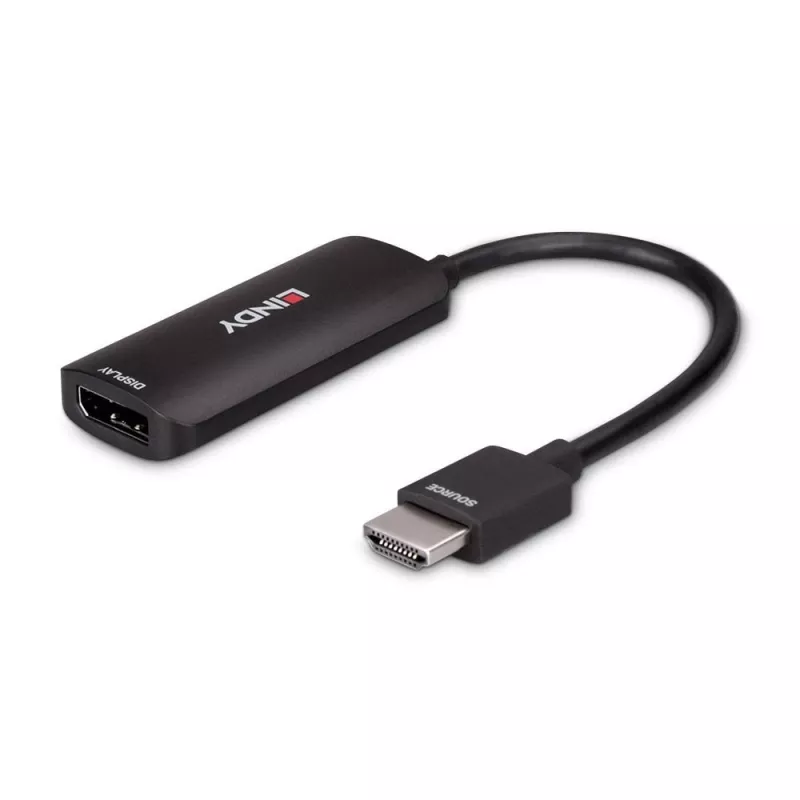 Lindy HDMI 8K60 auf DisplayPort 1.4 Konverter, 0,157 m, HDMI Typ A (Standard), DisplayPort, Stecker, Buchse, gerade