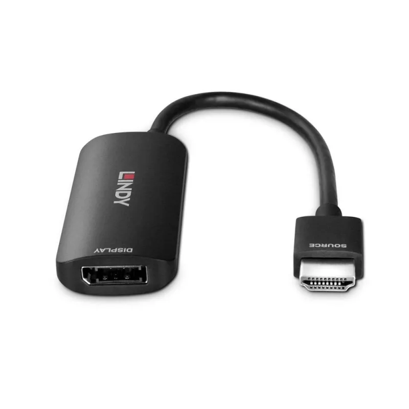 Lindy HDMI 8K60 auf DisplayPort 1.4 Konverter, 0,157 m, HDMI Typ A (Standard), DisplayPort, Stecker, Buchse, gerade