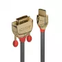 Lindy 10m HDMI auf DVI-D Kabel, Gold Line, 10 m, HDMI Typ A (Standard), DVI-D, Stecker, Stecker, Gold