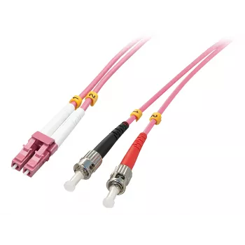 Lindy 46354 InfiniBand/Glasfaserkabel 10 m LC ST Pink