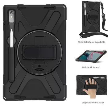 Tablet-Hülle eSTUFF für Lenovo Tab P11 Pro, Polycarbonat, für 29,2 cm (11,5 Zoll) Display, 2 Standmodi, schwarz