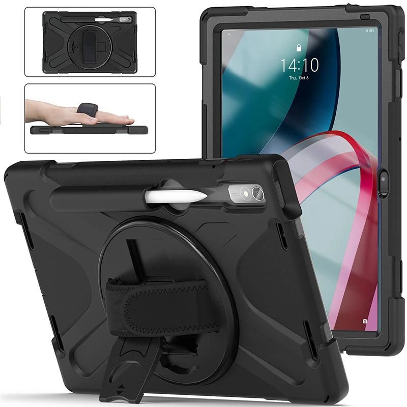 Tablet-Hülle eSTUFF für Lenovo Tab P11 Pro, Polycarbonat, für 29,2 cm (11,5 Zoll) Display, 2 Standmodi, schwarz