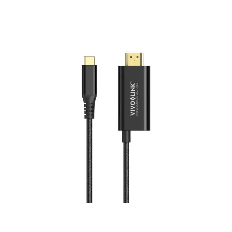 VivoLink USB-C-auf-HDMI-Kabel mit 100-W-Stromversorgung, Modell PROUSBCHDMIMM2-CHARGE