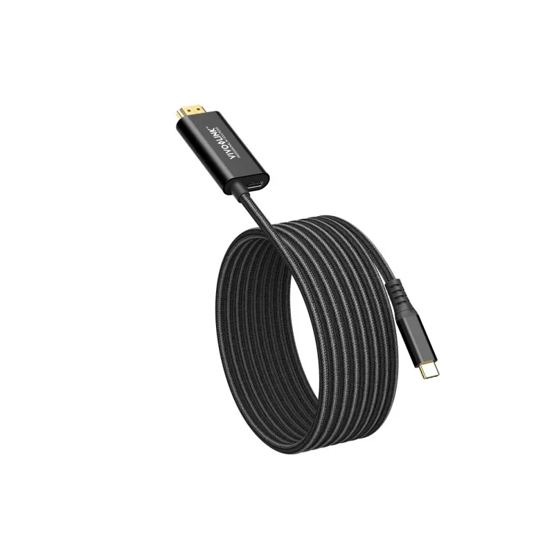VivoLink USB-C-auf-HDMI-Kabel mit 100-W-Stromversorgung, Modell PROUSBCHDMIMM2-CHARGE