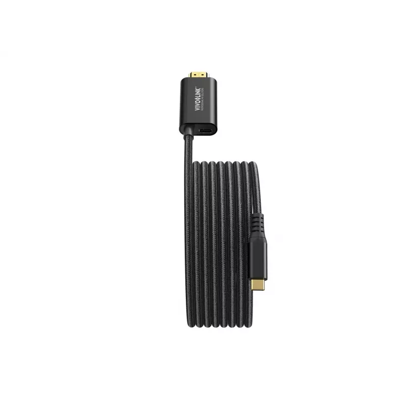 VivoLink USB-C-auf-HDMI-Kabel mit 100-W-Stromversorgung, Modell PROUSBCHDMIMM2-CHARGE