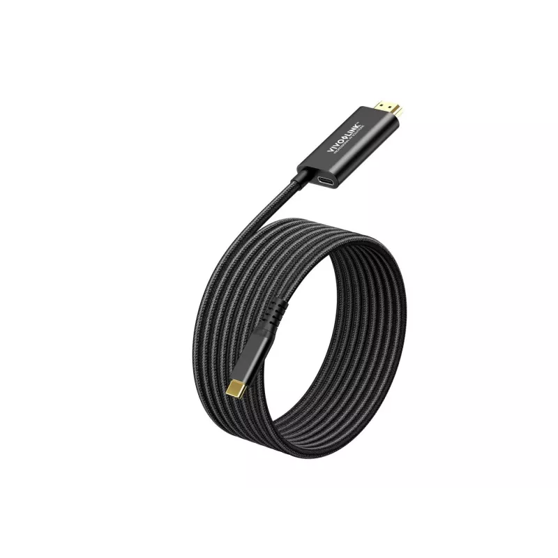 VivoLink USB-C-auf-HDMI-Kabel mit 100-W-Stromversorgung, Modell PROUSBCHDMIMM2-CHARGE