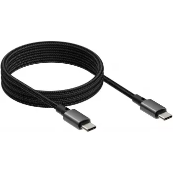 USB-C-auf-USB-C-Kabel VISION TC 1MUSBCMAG/BL — 1 m, USB 3.2 Gen 2 (3.1 Gen 2), schwarz, vernickelte Kontakte