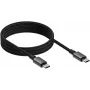 USB-C-auf-USB-C-Kabel VISION TC 1MUSBCMAG/BL — 1 m, USB 3.2 Gen 2 (3.1 Gen 2), schwarz, vernickelte Kontakte