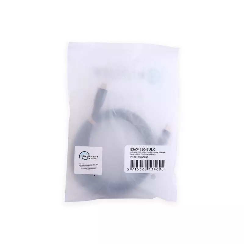 eSTUFF ES604280-BULK USB-Kabel USB 2.0 2 m USB C Schwarz