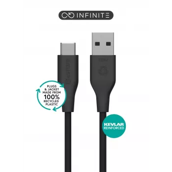 eSTUFF ES605180 USB-Kabel USB 2.0 1 m USB-C USB-A Schwarz