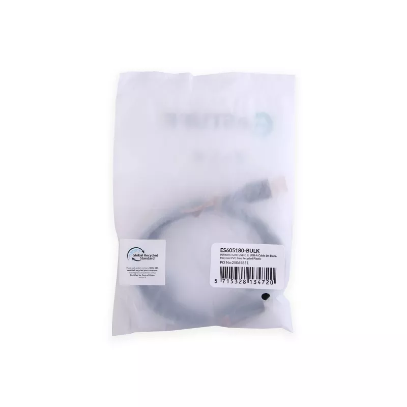 eSTUFF ES605180-BULK USB-Kabel USB 2.0 1 m USB C USB A Schwarz