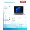 Laptop Lenovo ThinkBook 16 G9 21UT0077PB Windows 11 Pro, Intel (nicht angegeben), 16,0 Zoll WQXGA, 16 GB RAM, 512 GB SSD, Arctic Grau