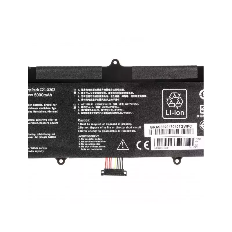 Batterie für ASUS-Laptops Green Cell AS88 — kompatibel mit X201E, F201E, VivoBook F202E, Q200E, S200E, X202E